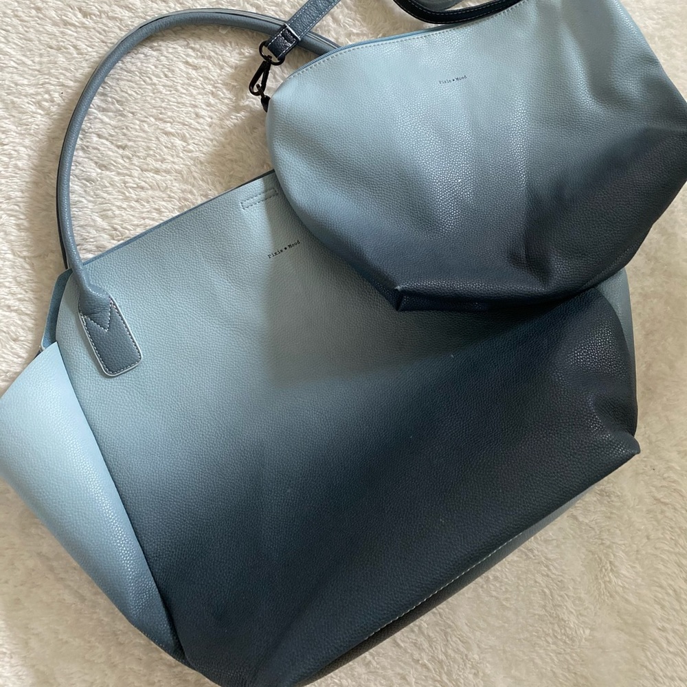 Blue Tote Bag & Cross Bag